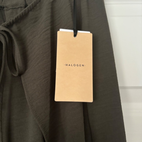 Halogen Wrap Leg Pants with Open Sides - Grey Beluga - Size Small - Picture 7 of 9